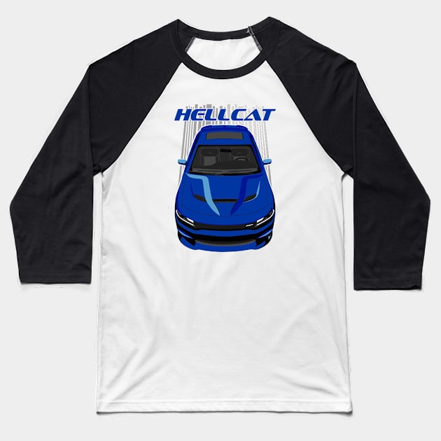 Charger Hellcat - Blue Baseball T-Shirt by V8social